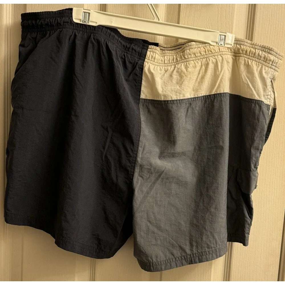 Vintage OP Ocean Pacific Swim Trunks Men 3XL Colorblock 90s Surf Lined‎ Nylon